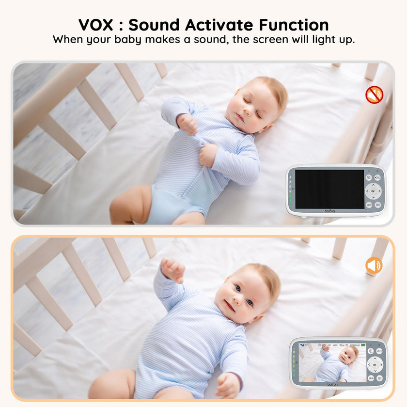 2026 Upgraded Boifun Baby Monitor No Wi-Fi, Baby Camera with 4