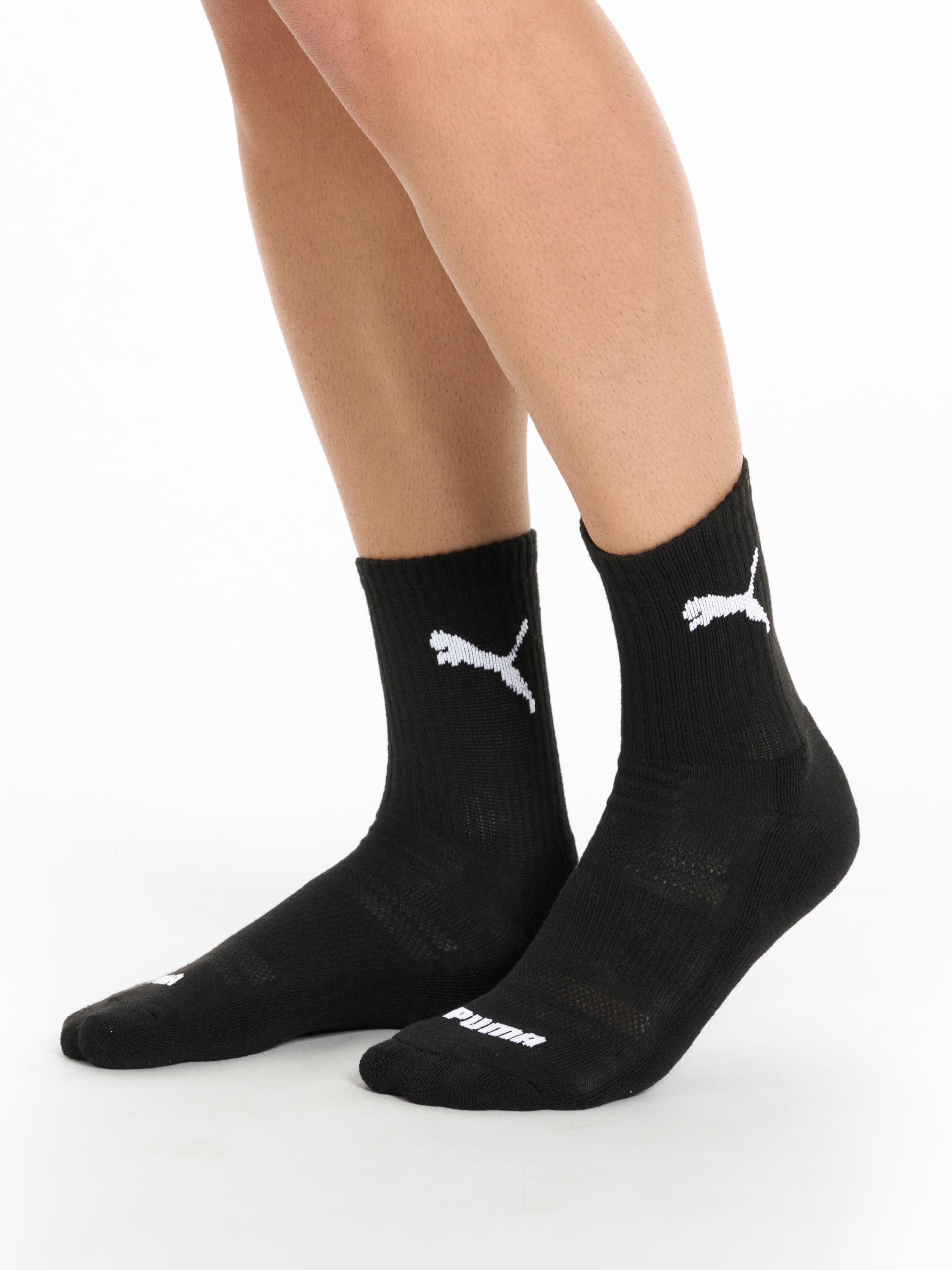 PUMA Men's 8 Pack Athletic Cushioned High Quarter Crew Socks, Black/White, 10-13 🍁 All In One Marketplace Canada