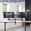 VIVO Dual Monitor Desk Mount, Holds 2 Computer Screens up to 30 inches and 22lbs Each, Heavy Duty Fully Adjustable Steel Stand with C-Clamp and Grommet, Black, STAND-V002 🍁 All In One Marketplace Canada