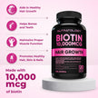 Biotin 10000MCG Hair Vitamins For Hair Growth Women | Canadian-Made | Promotes Healthy Skin & Nail Growth - Supports Muscle Function - Biotin Supplement - Hair Growth Products for Women - 120 capsules 🍁 All In One Marketplace Canada