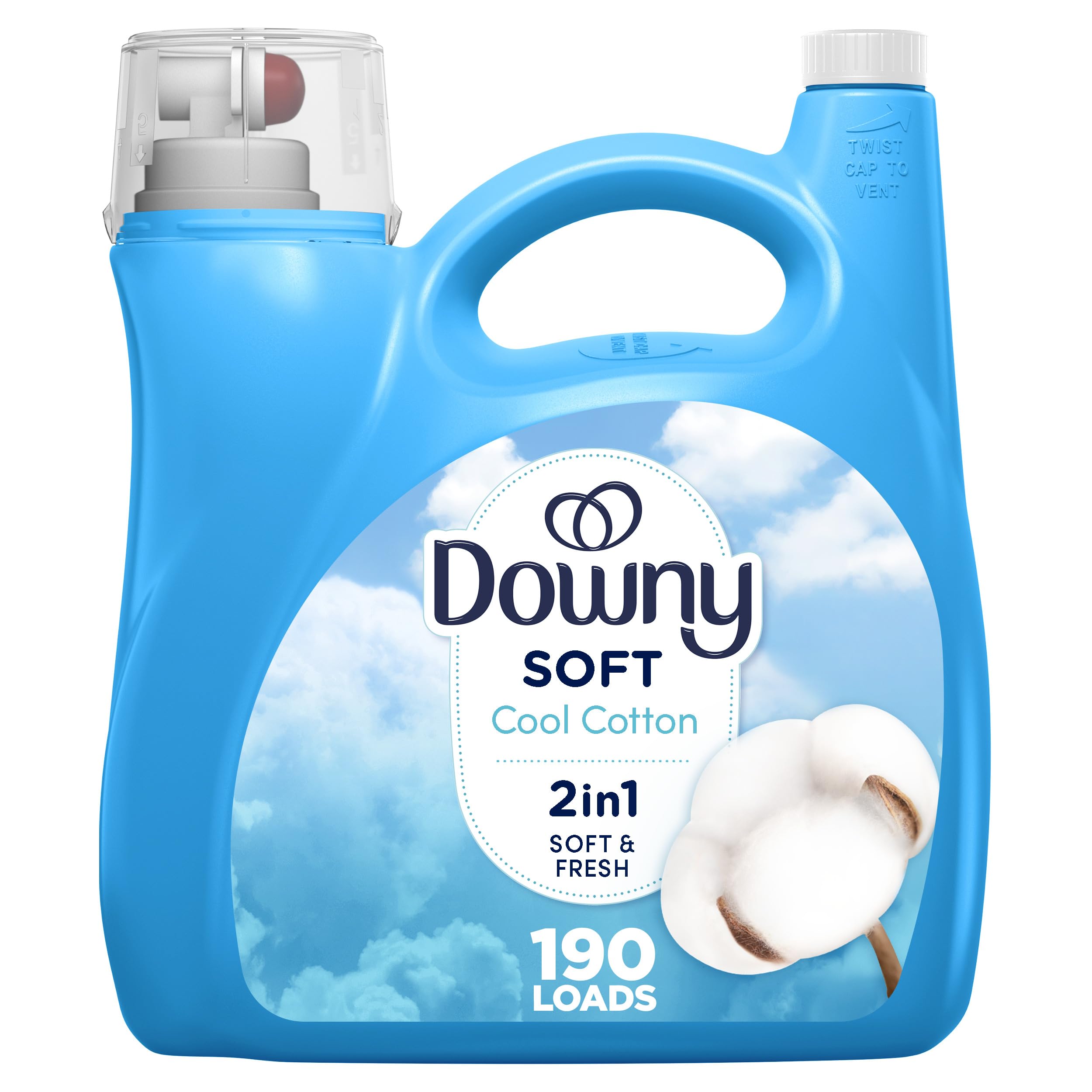 Downy Ultra Laundry Liquid Fabric Softener (Fabric Conditioner), Cool Cotton, 4.16L, 190 Loads 🍁 All In One Marketplace Canada