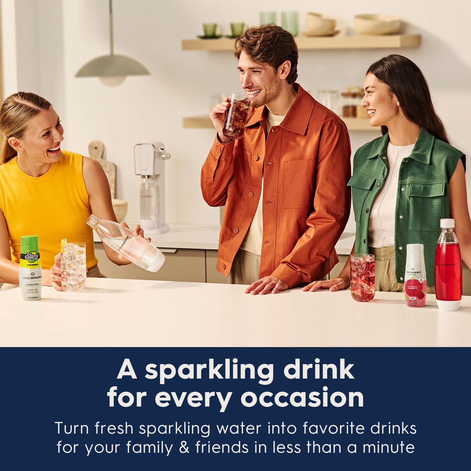 SodaStream Terra Sparkling Water Maker (Blue) with CO2 Cylinder, 1L Dishwasher Safe Bottle & Bubly Drink 🍁 All In One Marketplace Canada