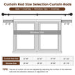 2 Pack Curtain rod for Windows 48 to 84 Inch, 5/8 Inch Small Matte Black Outdoor adjustable Curtain Rods with brackets for Bedroom, Bathroom, Living room, Kitchen, Patio, cafe 🍁 All In One Marketplace Canada