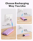 Charmast Portable Charger with Built in Cables, Power Bank with Cords Wires, Slim 10000mAh Travel Battery Pack 6 Outputs 3 Inputs 3A Fast Charging for Samsung Google Pixel LG Moto iPhone iPad 🍁 All In One Marketplace Canada
