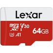 Lexar E-Series 64GB Micro SD Card, microSDXC UHS-I Flash Memory Card with Adapter, 100MB/s, C10, U3, A1, V30, Full HD, 4K UHD, High Speed TF Card 🍁 All In One Marketplace Canada