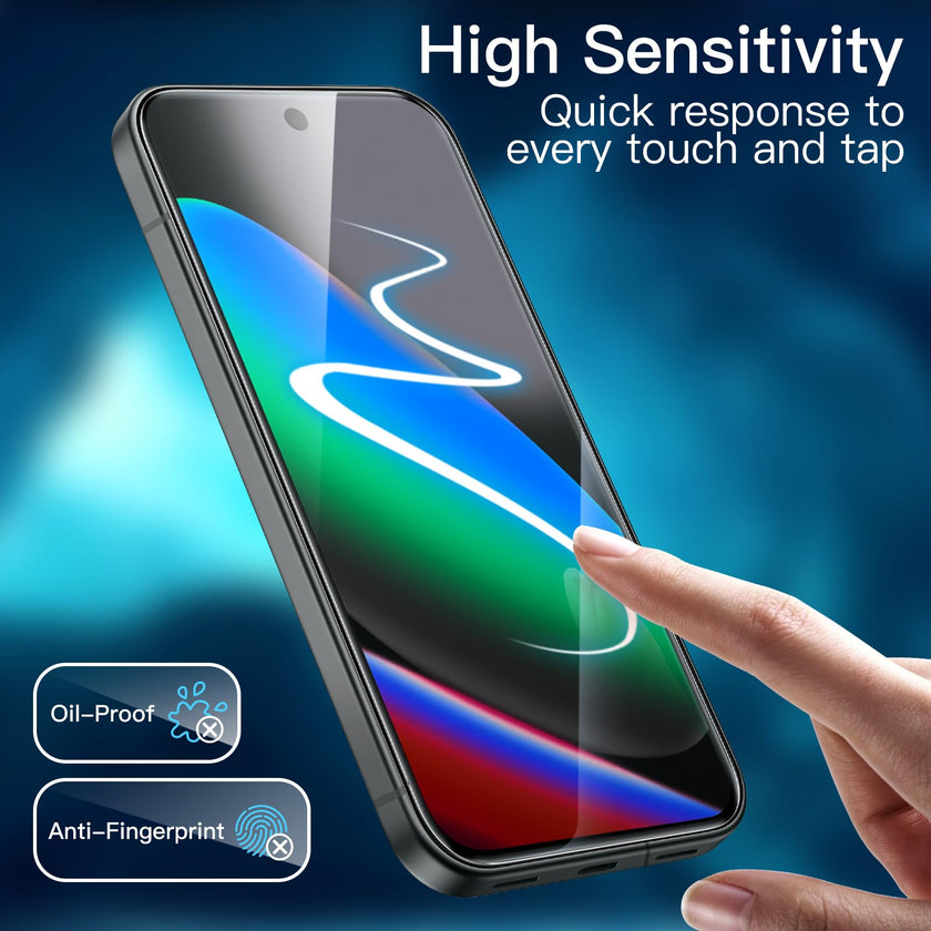 JETech Screen Protector for Google Pixel 10 with Camera Lens Protector, Easy Installation Tool, Fingerprint Unlocking Compatible, Tempered Glass Film, HD Clear, 2-Pack Each 🍁 All In One Marketplace Canada