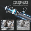 Dual Lens Endoscope Camera with Light, DPduct 1920P HD Borescope Inspection with 8+1 Lights, 7.9mm IP67 Waterproof 16.4ft Semi-Rigid Cable Snake Camera for Android and iOS,iPhone,iPad 🍁 All In One Marketplace Canada