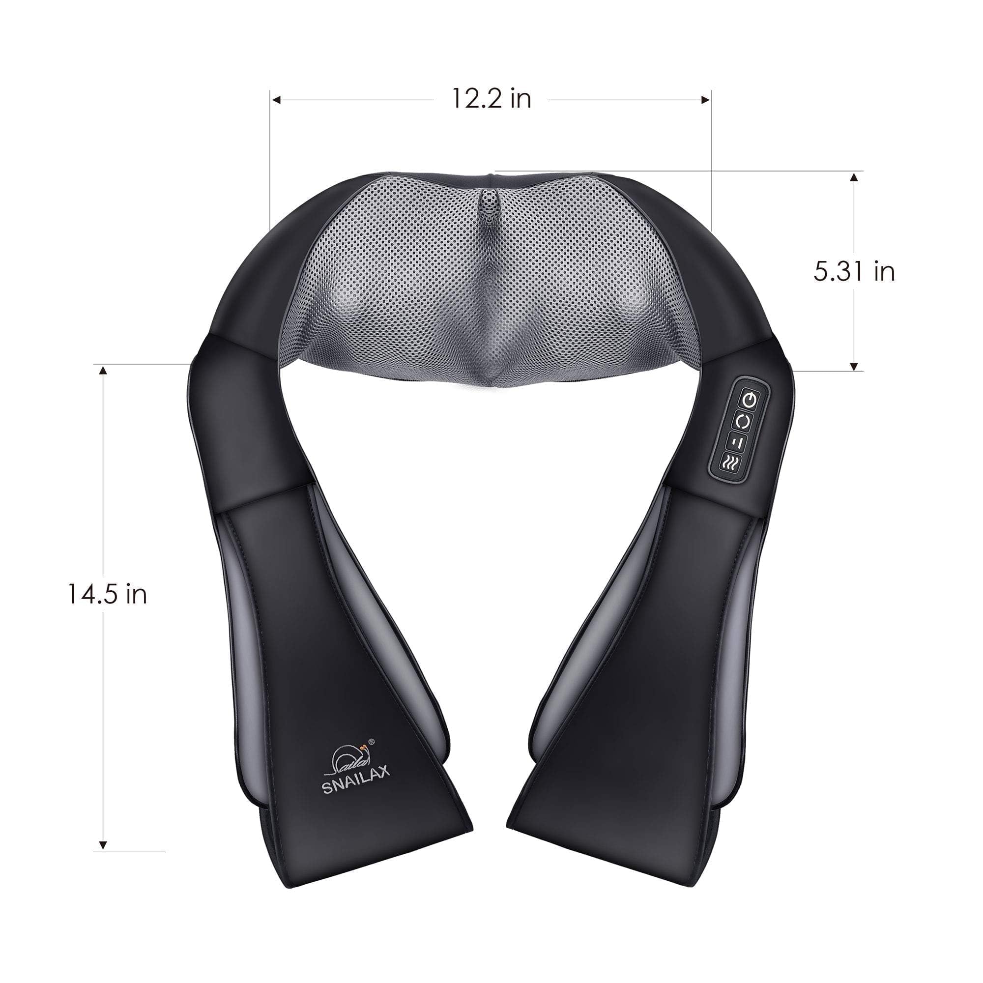 Snailax Cordless Shiatsu Neck Massager, Kneading Shoulder Massage with Heat 🍁 All In One Marketplace Canada