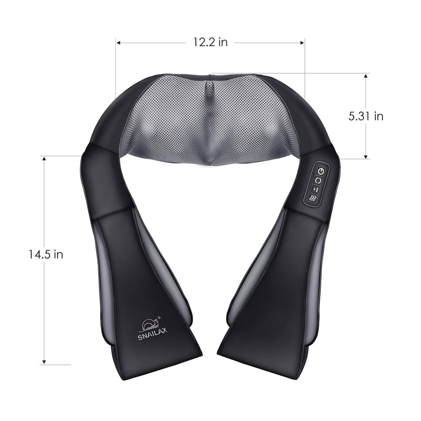 Snailax Cordless Shiatsu Neck Massager, Kneading Shoulder Massage with Heat 🍁 All In One Marketplace Canada
