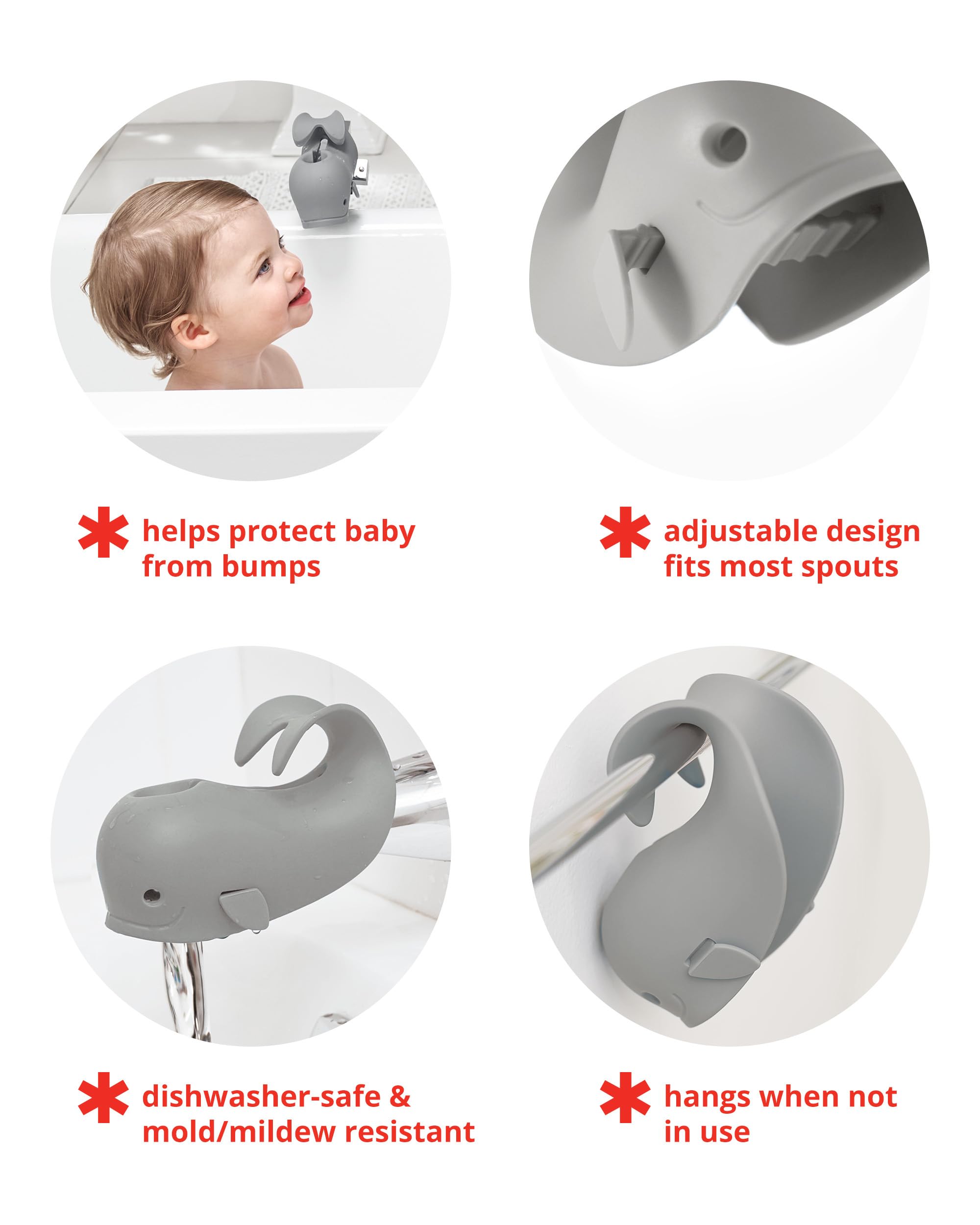 Skip Hop Baby Bath Spout Cover Universal Fit MOBY Grey 🍁 All In One Marketplace Canada