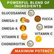 Glucosamine for Dogs w/Chondroitin - Hip & Joint Supplement for Dogs - MSM, Omega to Improve Mobility & Energy - Natural Joint Pain Relief - 120 Chews (Chicken) 🍁 All In One Marketplace Canada