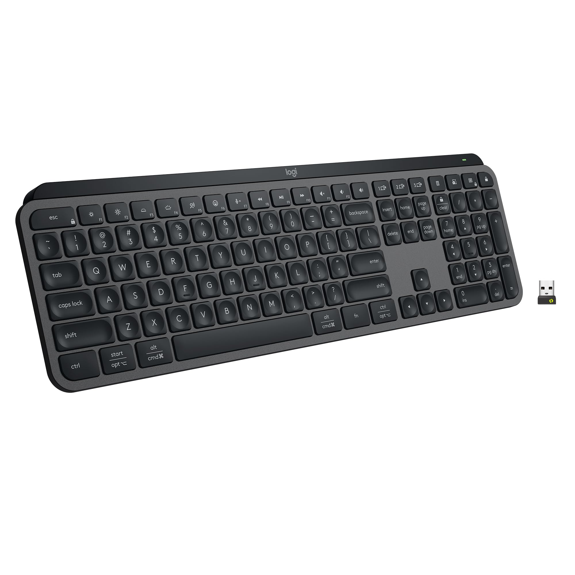 Logitech MX Keys S Wireless Keyboard, Low Profile, Fluid Precise Quiet Typing, Programmable Keys, Backlighting, Bluetooth, USB C Rechargeable, for Windows PC, Linux, Chrome, Mac - Graphite 🍁 All In One Marketplace Canada