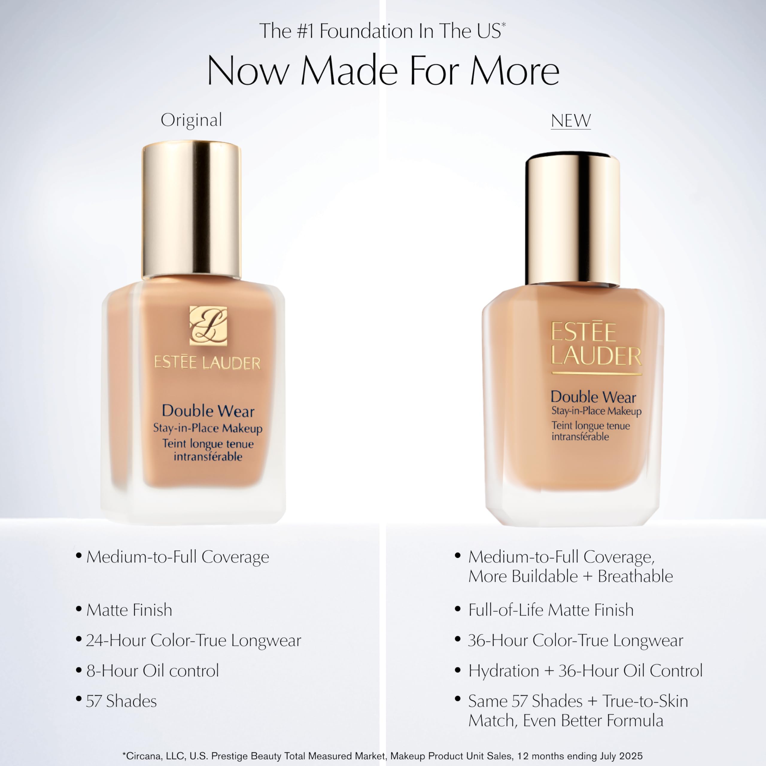 Estée Lauder Double Wear Stay-in-Place 24-Hour Long-Wear Matte Foundation, 30 ml, 1N0 Porcelain 🍁 All In One Marketplace Canada