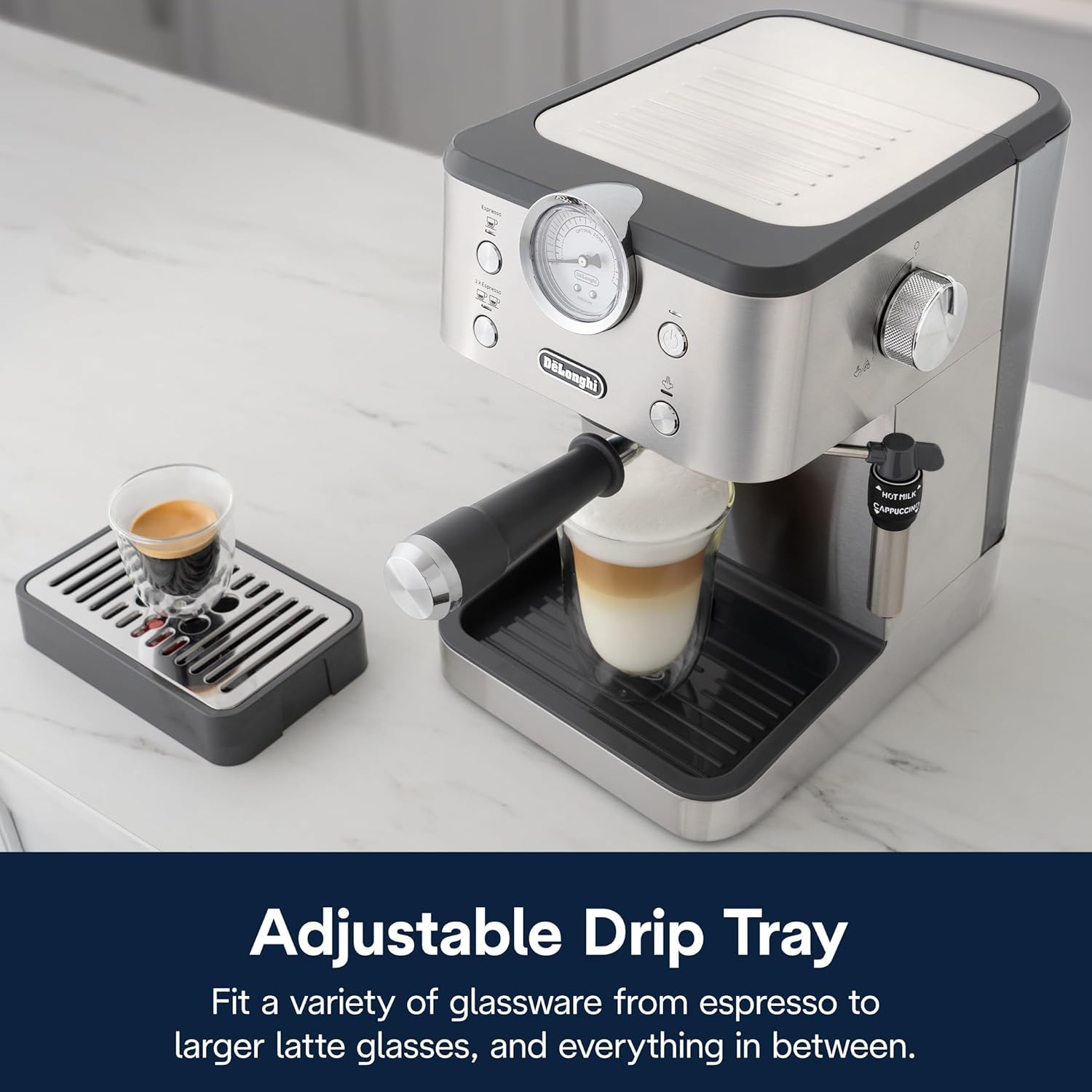 De'Longhi Classic Signature Espresso Machine, Adjustable Milk Frother 🍁 All In One Marketplace Canada
