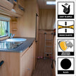 SIKA - Multi-Purpose sealant and Adhesive - Sikaflex-221 - Black - Ideal for RV and Motorhome Repair - Permanent - Weather Resistant - Paintable - 300 mL 🍁 All In One Marketplace Canada