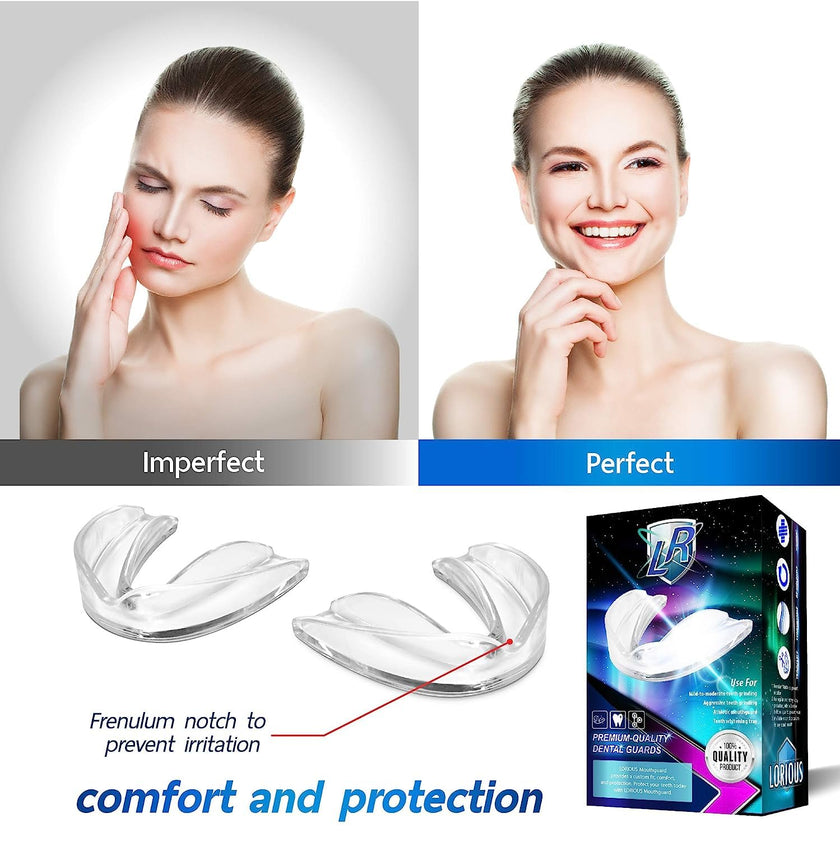 6 Pcs Moldable Mouth Guard for Teeth Grinding & Clenching, Professional Custom Fit Boil and Bite Night Guards for Sleep, 3mm Trimmable Dental Protector for Men Women and Teens 🍁 All In One Marketplace Canada