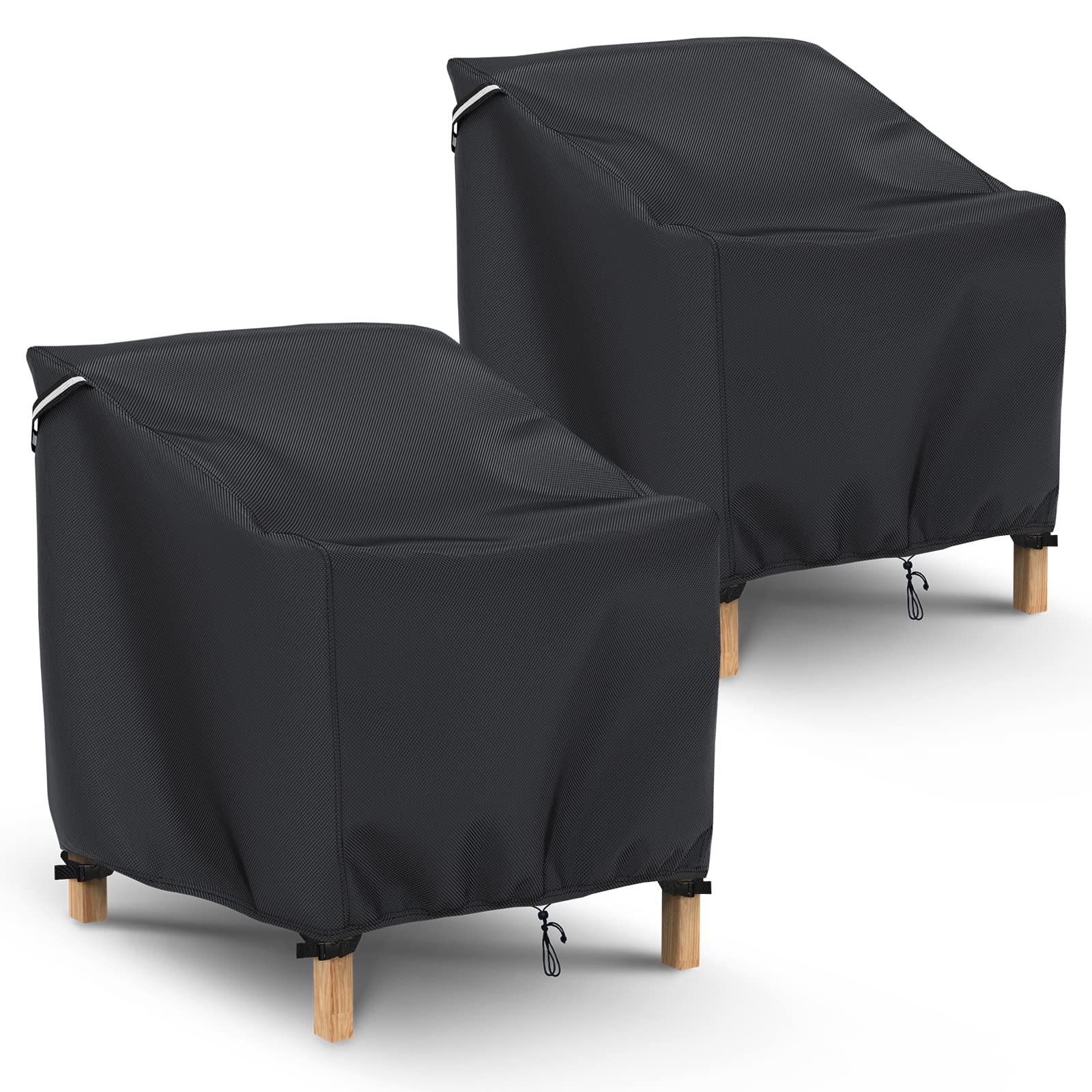 Gasadar Patio Chair Cover-2 Pack, Heavy Duty Waterproof UV Resistant Anti-Fading Chair Covers for Lawn Outdoor Furniture Chairs,35