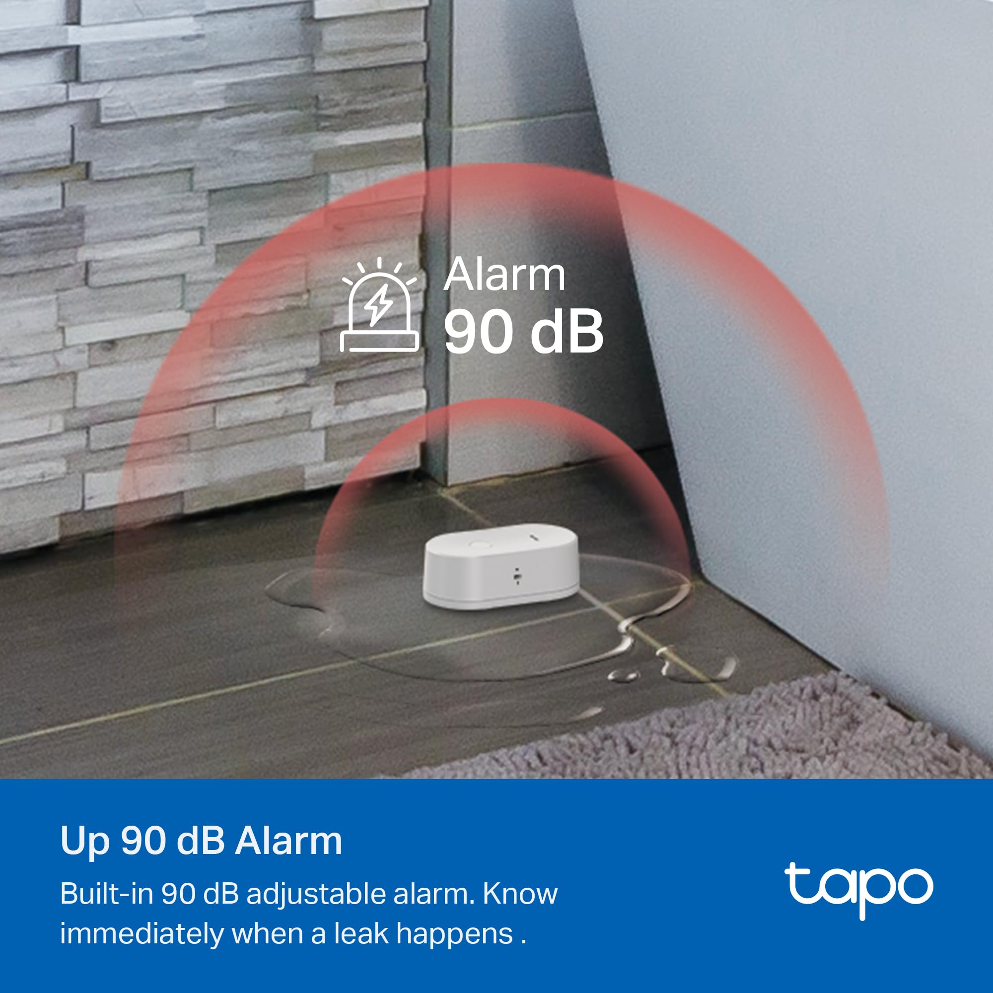 TP-Link Tapo Smart Water Leak Detector, Requires Tapo Hub, Water Leak Sensor Wi-Fi with Rapid Dripping Detection, 90dB Adjustable Alarm, App Alerts, Compatible with Alexa and Google Home, T300 🍁 All In One Marketplace Canada