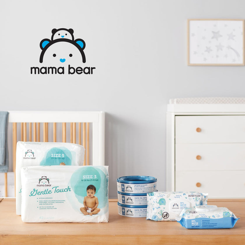 Mama Bear Diaper Pail Refills for Diaper Genie Pails, 270 Count (Pack of 8) 🍁 All In One Marketplace Canada