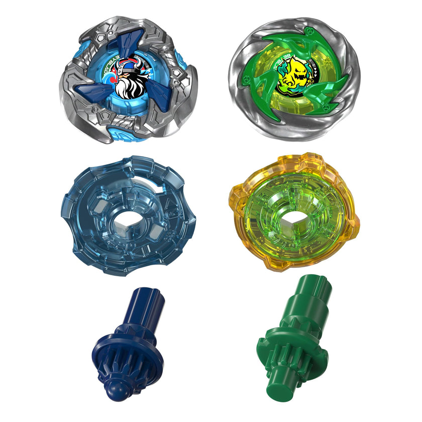 Beyblade X Circle Ghost 4-60LR UX & Hack Viking 4-55O UX Takara Tomy Dual Pack Set with 2 Right-Spinning Tops, Battling Tops Game Toys, Ages 8+ 🍁 All In One Marketplace Canada