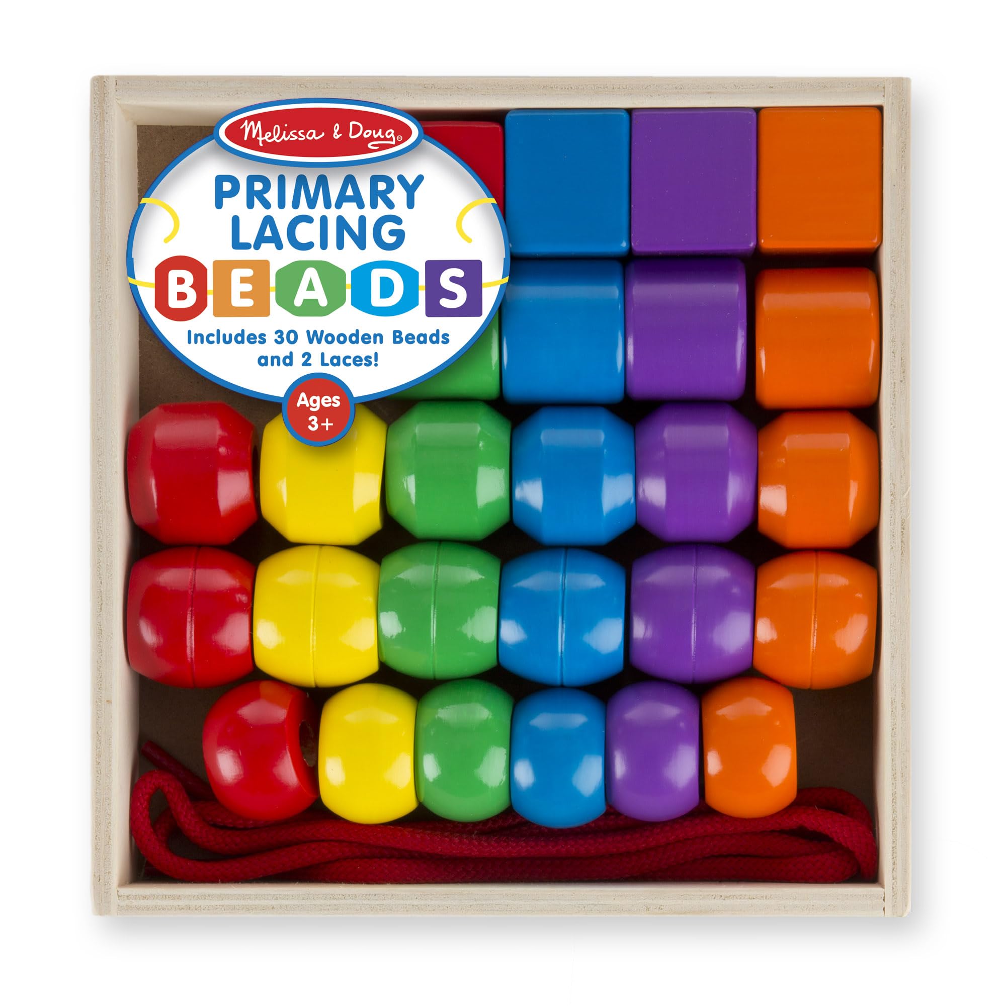 Melissa & Doug Primary Lacing Beads 33-Piece Montessori Toy Set 🍁 All In One Marketplace Canada
