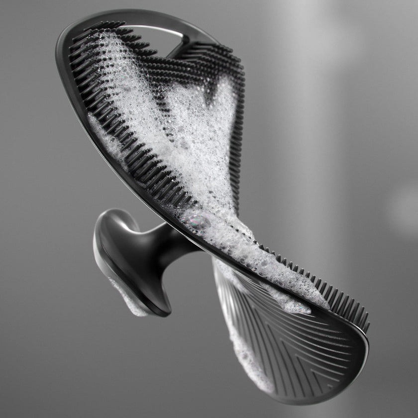 MANSCAPED® The Body Buffer Premium Silicone Scrubber for Nourishing, Cleaning & Exfoliating Your Skin - Lather Boosting Bristles with Ergonomic No-Slip Handle, Long-Lasting & Easy to Clean (1-Pack) 🍁 All In One Marketplace Canada