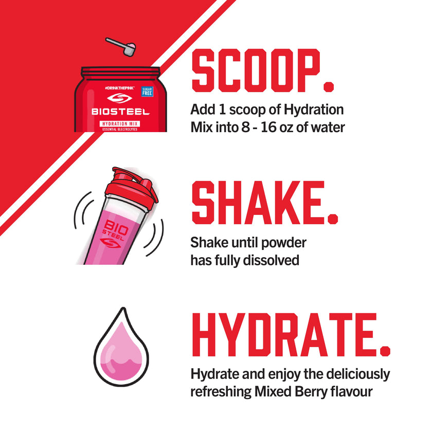 BioSteel Hydration Mix, Great Tasting with Zero Sugar, and No Artificial Flavours or Preservatives, Mixed Berry, 45 Servings per Container 🍁 All In One Marketplace Canada