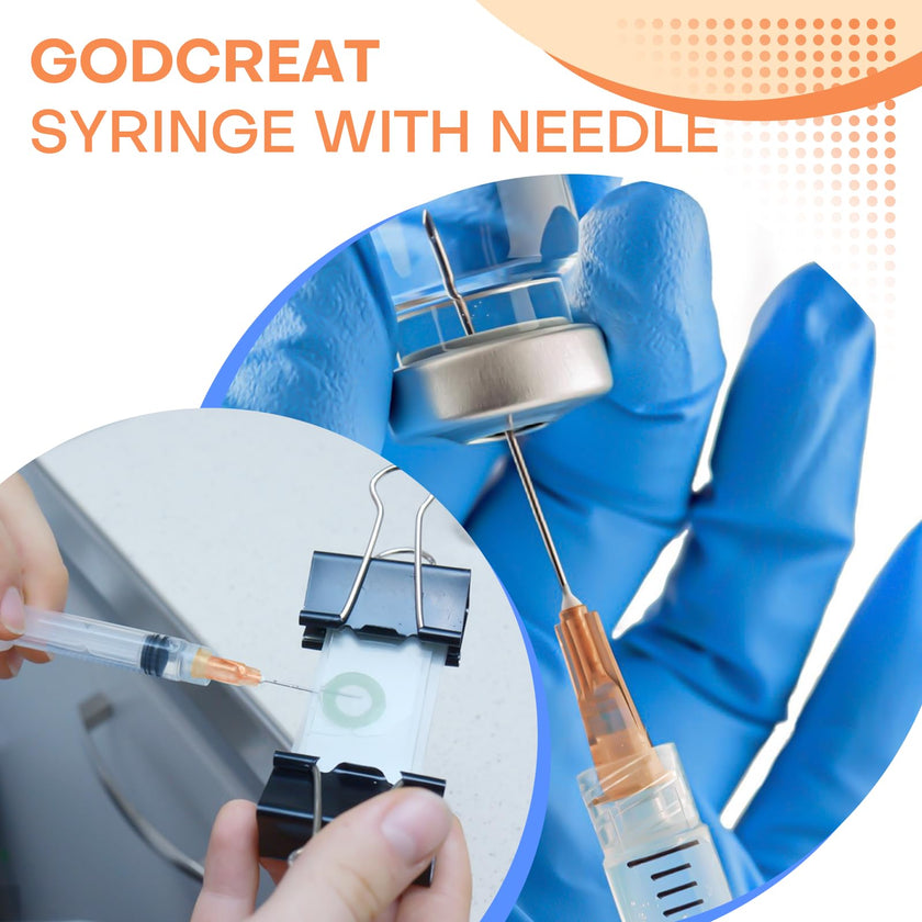 3ml Luer Lock Syringes with 25 Gauge 1 Inch Needles, Luer Lock Disposable Accessories for Lab, Pack of 25 🍁 All In One Marketplace Canada