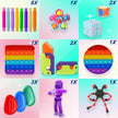 80 Pack Fidget Toys Set,Pop It Relieves Stress and Anxiety Sensory Fidget Toy for Children Girls Adults, Gift for Birthday Party Favors, Classroom Rewards Prizes, Carnival, Piñata Goodie Bag Fillers 🍁 All In One Marketplace Canada