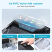 EUHOMY Countertop Ice Maker Machine with Handle, 26lbs Per Day, 9 Ice Cubes Ready in 6 Mins, Auto-Cleaning Portable Ice Maker with Basket and Scoop, for Home/Kitchen/Camping/RV (Silver) 🍁 All In One Marketplace Canada