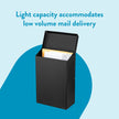 Architectural Mailboxes Modern Heritage Wall Mount Mailbox, Black, Small 🍁 All In One Marketplace Canada