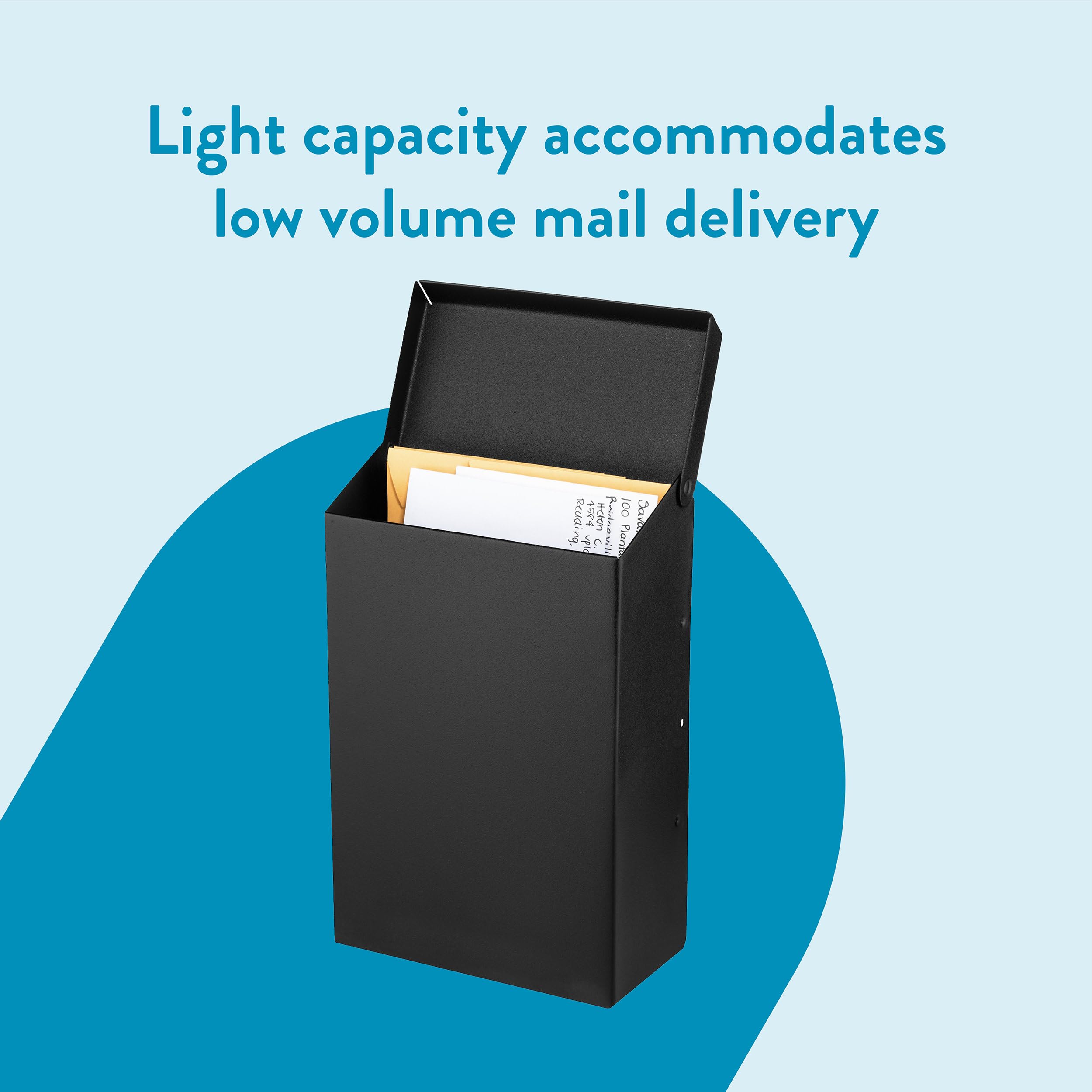 Architectural Mailboxes Modern Heritage Wall Mount Mailbox, Black, Small 🍁 All In One Marketplace Canada