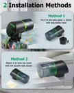 Papettly Automatic Fish Feeder for Aquarium - Battery Operated Auto Fish Food Dispenser for Fish Tank, 200ml Auto Timer Aquarium Tank Turtle Feeder, with 2 AAA Batteries and Fish Feeder Ring 🍁 All In One Marketplace Canada
