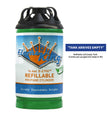 Flame King Refillable 1LB Empty Propane Cylinder Tank - Reusable - Safe and Legal Refill Option - DOT Compliant-16.4 oz (2-Pack), Green (YSN164-2) 🍁 All In One Marketplace Canada