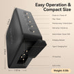 Oraolo Bluetooth Speaker, IPX7 Waterproof Portable Bluetooth Speaker with Stereo Sound, Bluetooth 5.4, Support AUX/TF Card, TWS Pairing,Small Wireless Speaker for Home, Shower, Outdoors, Travel Black 🍁 All In One Marketplace Canada