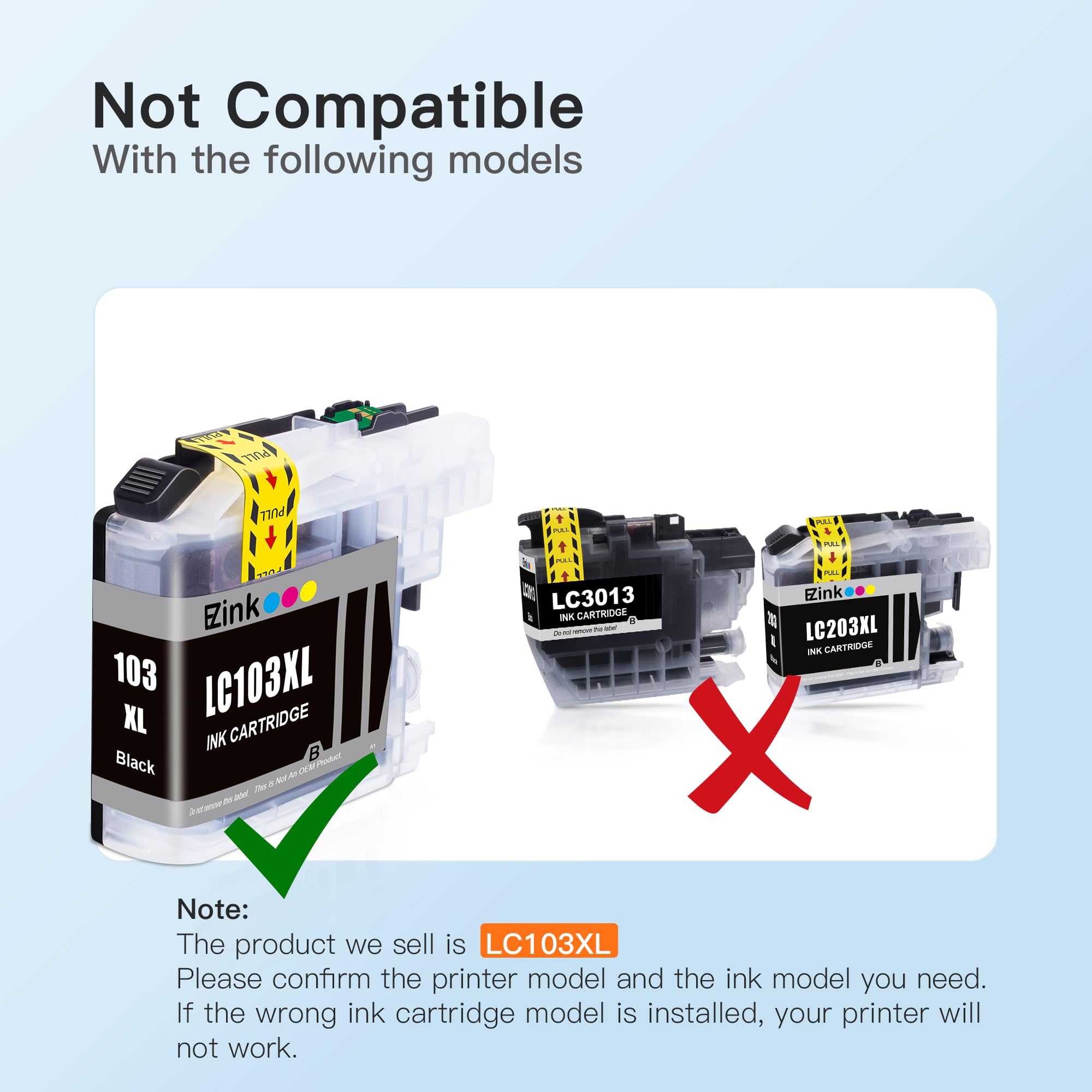 10 Pack E-Z Ink (Compatible Ink Cartridge Replacement for LC103XL Ink Cartridges LC103 XL LC103BK LC101 LC 103 to Use with MFC-J870DW MFC-J470DW MFC-J6920DW MFC-J6520DW MFC-J450DW 🍁 All In One Marketplace Canada
