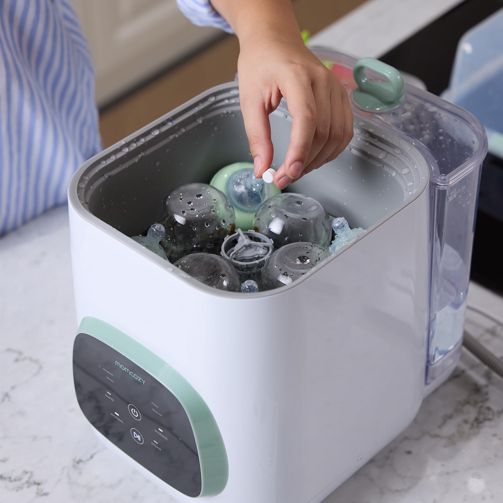 Momcozy Official Washing Block, 120 Tablets for KleanPal Pro Baby Bottle Washer – Effective Cleaning & Odor Removal 🍁 All In One Marketplace Canada