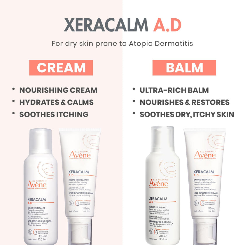 Eau Thermale Avene XeraCalm a.d lipid-replenishing cream, eczema moisturizer, 400 ml 🍁 All In One Marketplace Canada