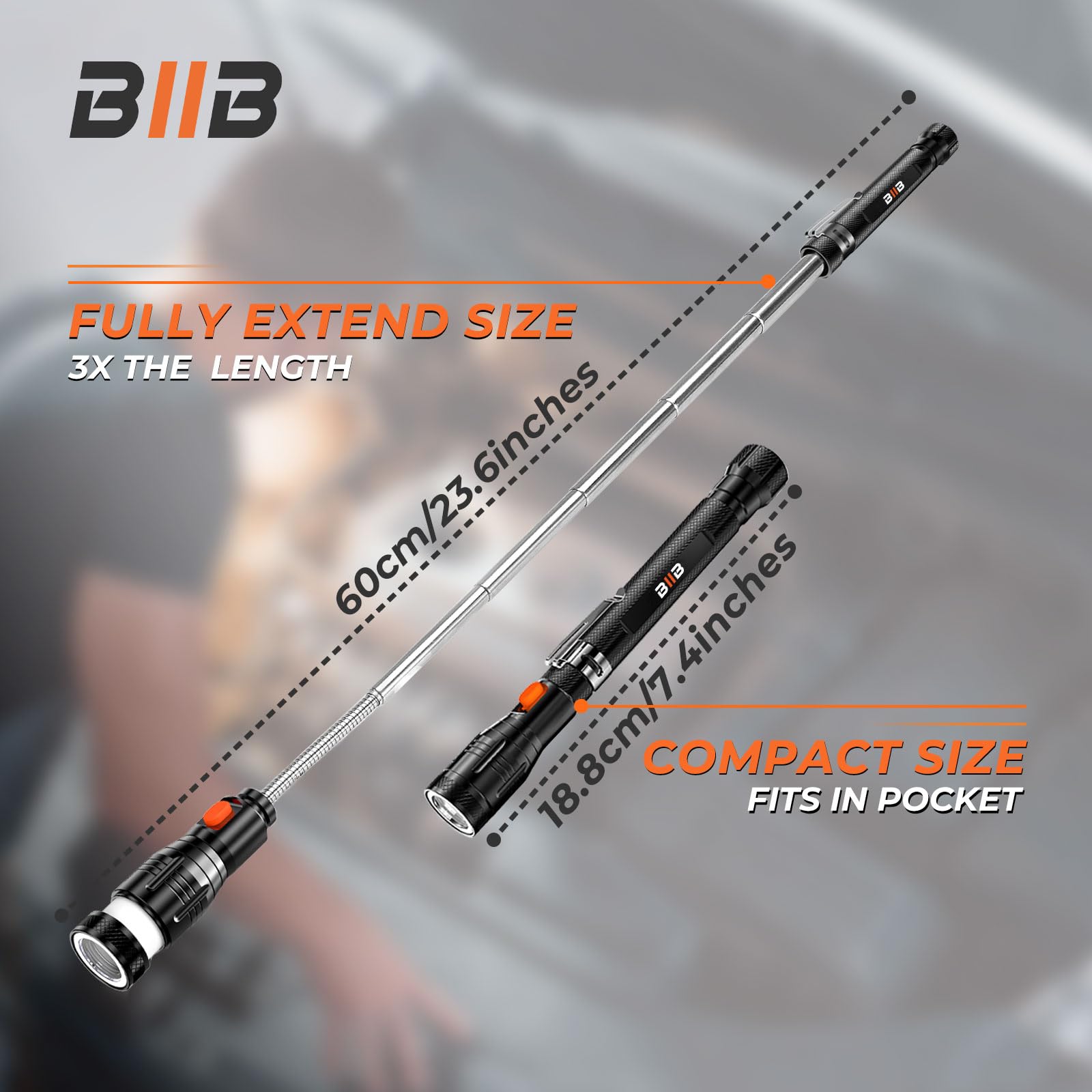 BlIB Gifts for Men, LED Magnetic Pickup Tools Birthday Gifts for Men, Mens Gifts for Him Dad Husband Grandpa, Useful Stocking Stuffers for Adults, Dad Gifts for Mens Who Have Everything, Cool Gadgets 🍁 All In One Marketplace Canada
