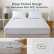 MUXHOMO Premium 100% Waterproof Queen Size Mattress Protector, Breathable Mattress Cover Queen Size Bed, Cooling 3D Air Fabric Bed Pad Cover, Deep Pocket 8