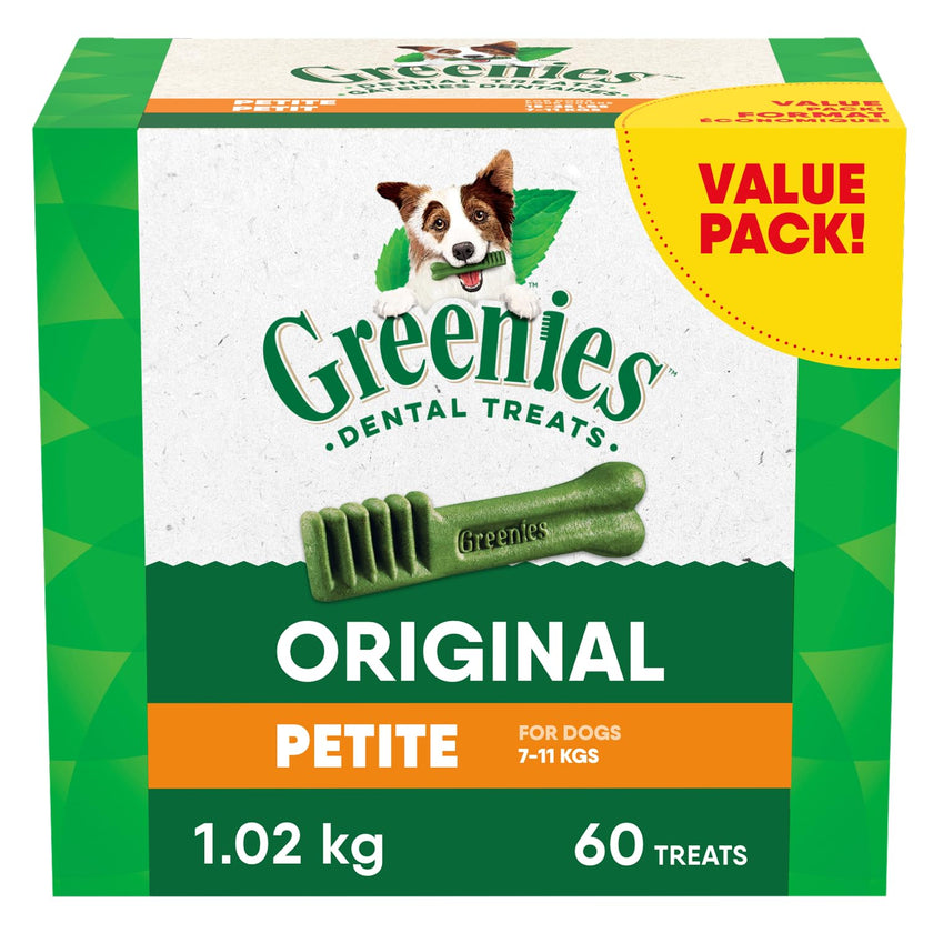 GREENIES Dog Treats Original Petite Natural Dental Care, (60 Treats) 36oz. Pack 🍁 All In One Marketplace Canada
