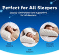 Cooling Side Sleeper Pillow for Neck and Shoulder, Luxury Shredded Memory Foam Curved Bed Pillows for Sleeping Set of 1- Adjustable Queen Size- Washable Cover Crescent White 🍁 All In One Marketplace Canada