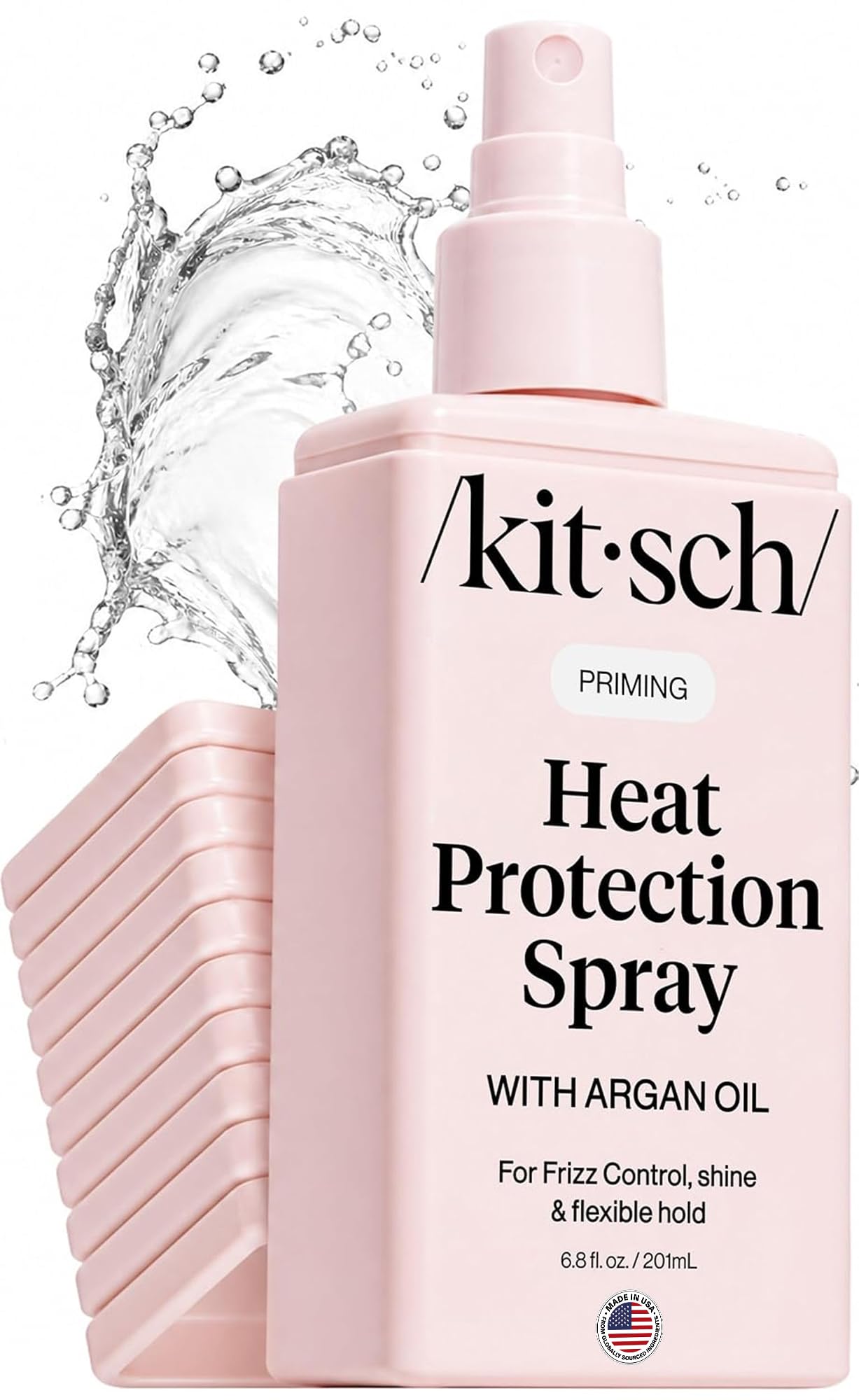 Kitsch Heat Protection Spray for Hair – Heat Protectant for Hair with Argan Oil – Styling Hair Spray for Frizz Control, Shine & Damage Protection – Protects Strands | Ideal Gifts for Women – 201ml 🍁 All In One Marketplace Canada