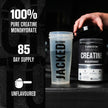 Jacked Factory Creatine Monohydrate Powder 425g - Canadian-Owned Informed Choice Certified Supplement for Increased Muscle Mass*, Improved Strength, Power, & Performance** - 85 Servings, Unflavored 🍁 All In One Marketplace Canada