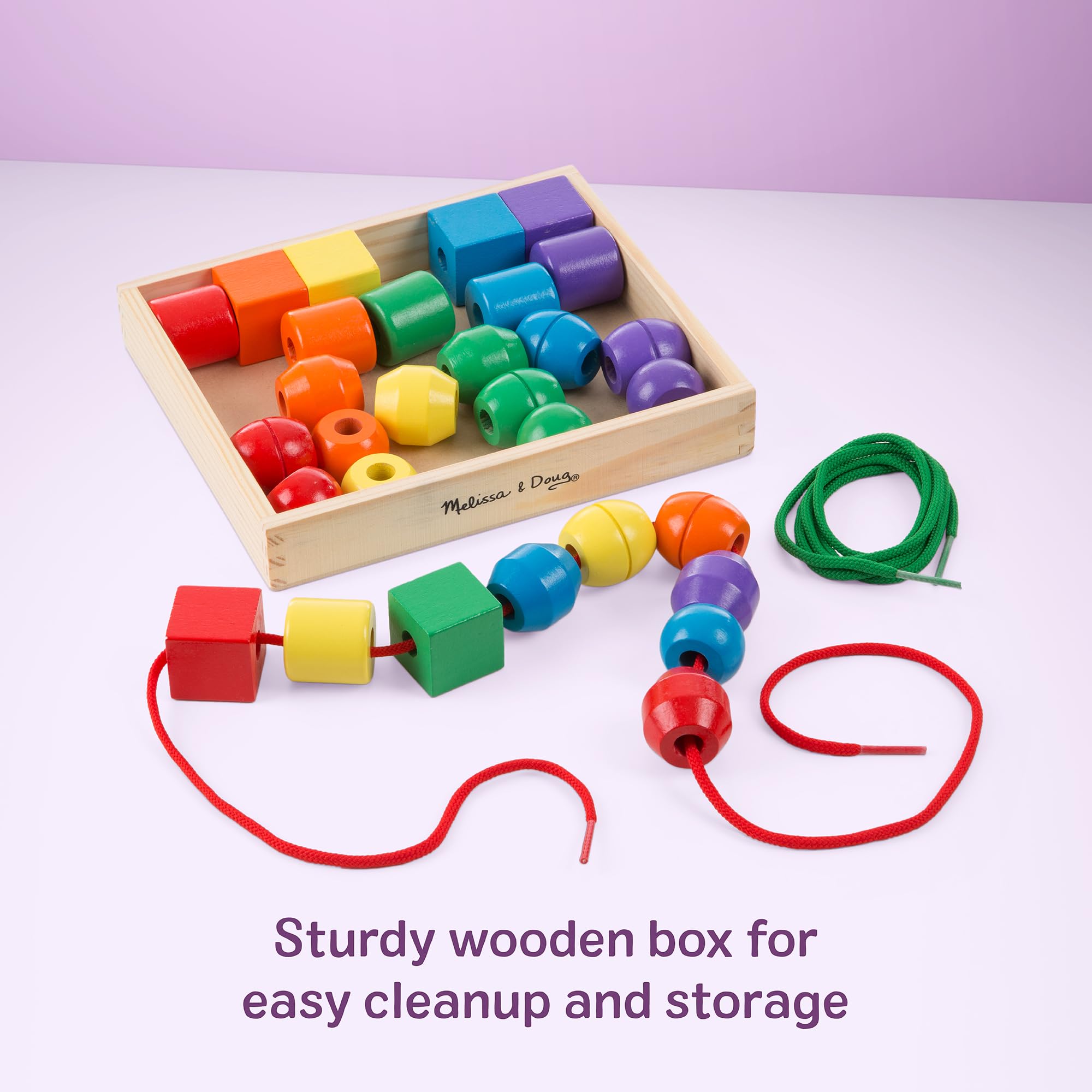 Melissa & Doug Primary Lacing Beads 33-Piece Montessori Toy Set 🍁 All In One Marketplace Canada