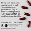 Sports Research® Magnesium Glycinate - Supports Bone Development & Muscle Function | 160mg of Chelated Elemental Magnesium w/Coconut MCT Oil | Non-GMO, Gluten & Soy Free - Liquid Softgels | 60 Count 🍁 All In One Marketplace Canada