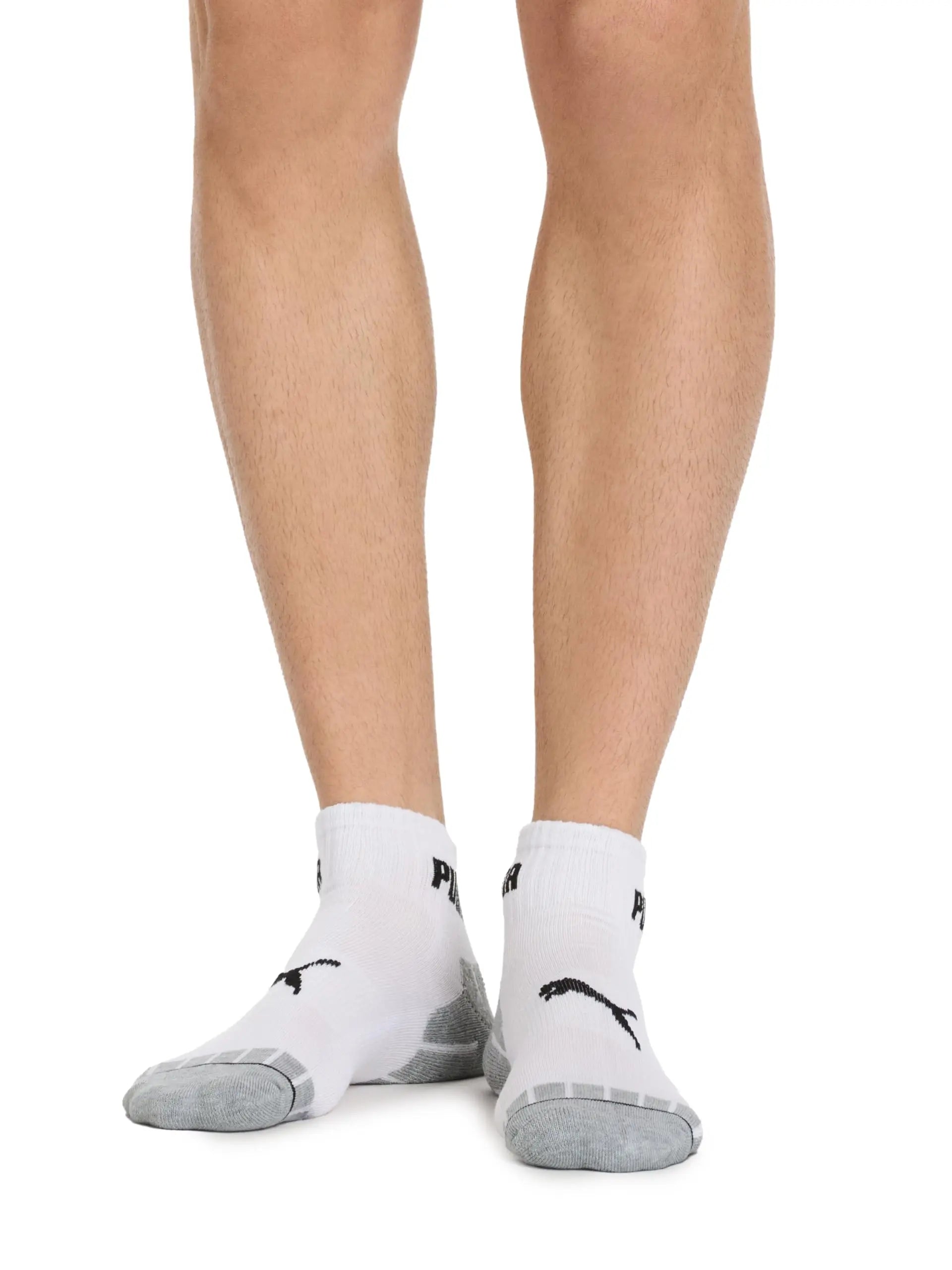 PUMA Men's 8 Pack Athletic Cushioned Quarter Crew Socks, White/Black, 10-13 🍁 All In One Marketplace Canada