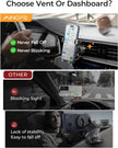 AINOPE Phone Holder for Car Vent【2026 Auto Lock】 Car Phone Holder Mount for Car Accesorries for Women Men Mom, Cell Phone Holder Car Vent Clip Hand Free for All 4-7 Inch iPhone 17 16 Pro Samsung S25 🍁 All In One Marketplace Canada