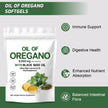Oil of Oregano Softgels 6000mg Per Serving, 2 in 1 Formulated with Black Seed Oil 200mg, 4X Strength Carvacrol & Thymoquinone | Plant Based, Non-GMO & Immune Support (180 Count/1 Bag) 🍁 All In One Marketplace Canada