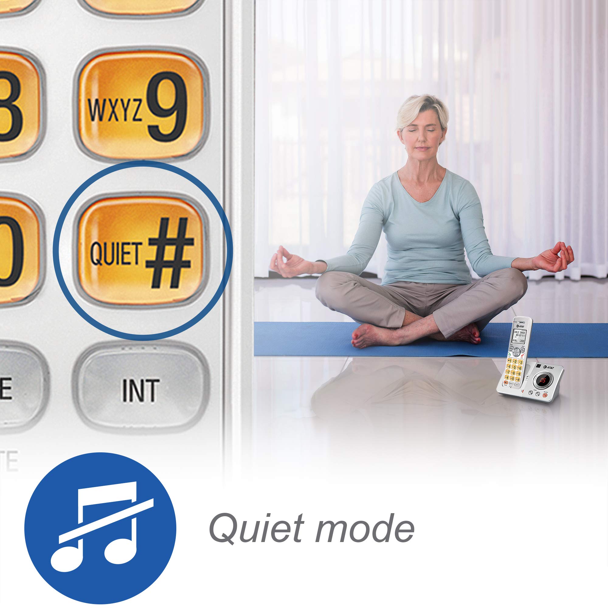 AT&T EL52203 2-Handsets Cordless Phone System with Answering System, Caller ID/Call Waiting - DECT 6.0 - Upto 14 Minutes Recording Time 🍁 All In One Marketplace Canada